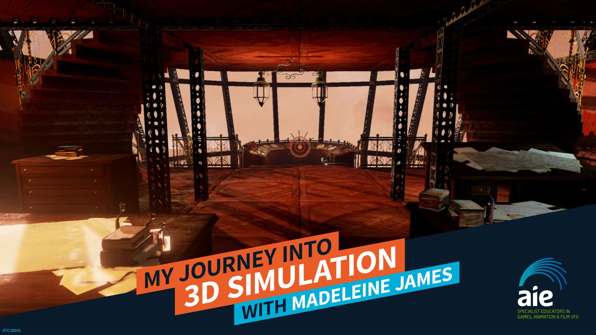 My Journey into 3D Simulation – Madeleine James | AIE Workshop