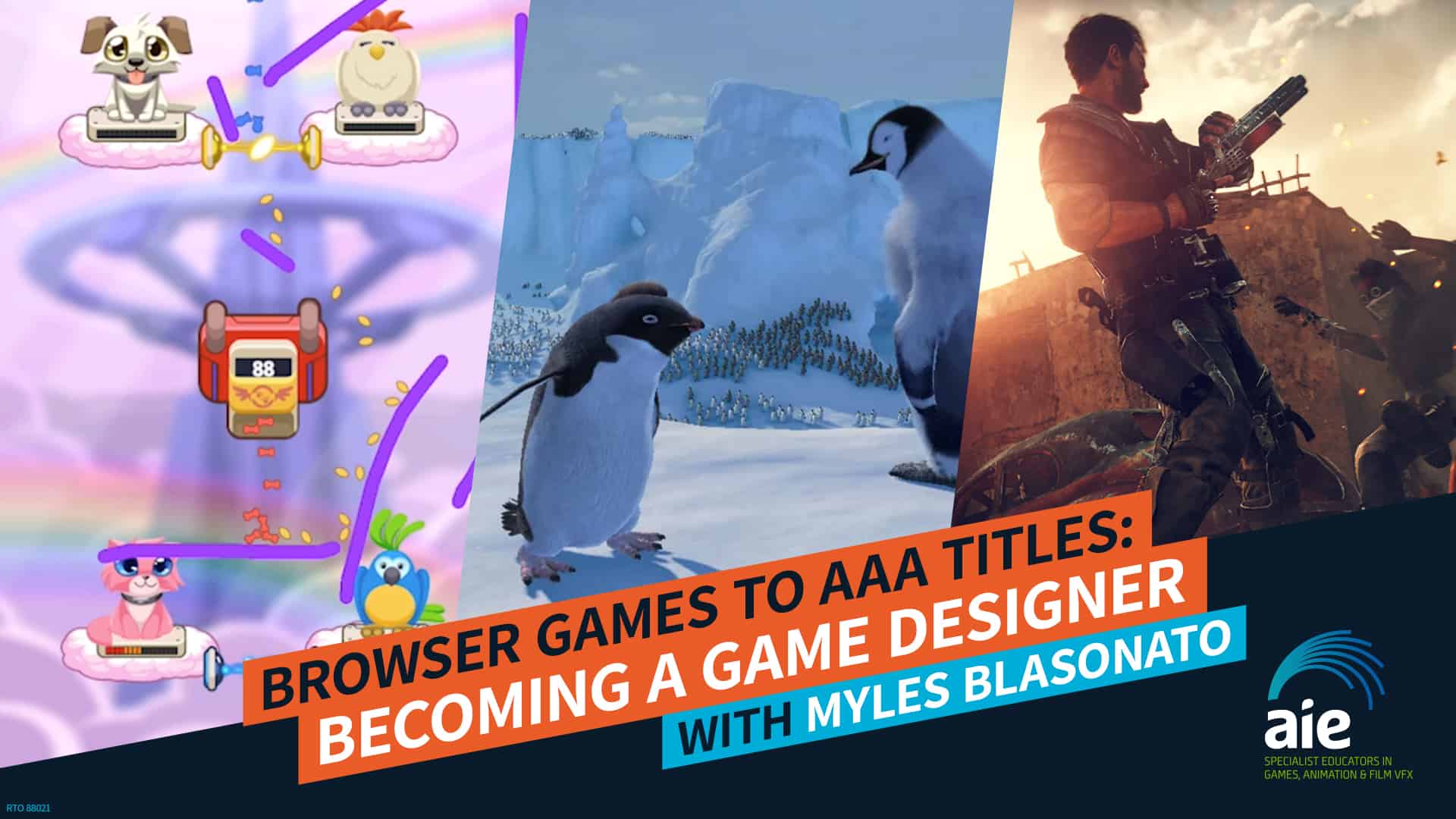 Browser Games to AAA Titles: Becoming a Game Designer with Myles Blasonato | AIE Workshop