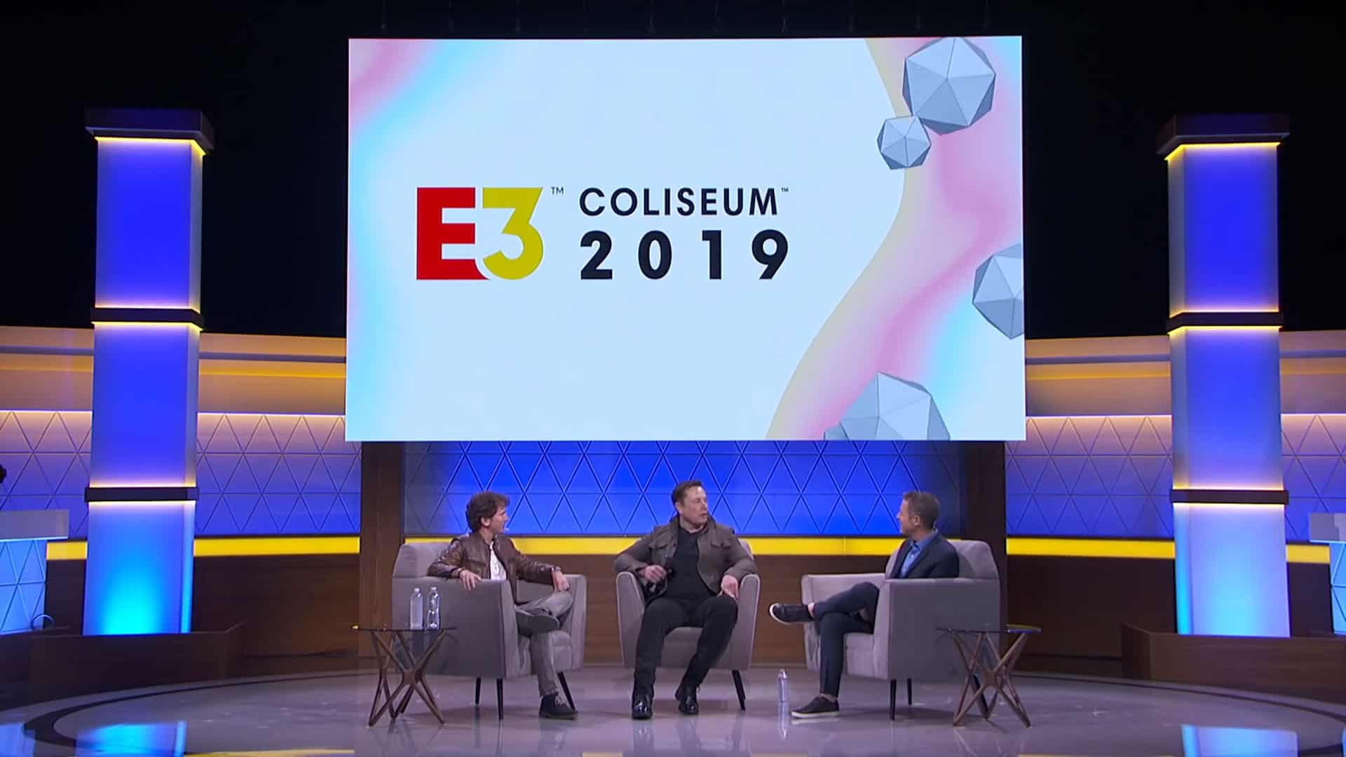 elon musk in e3 panel