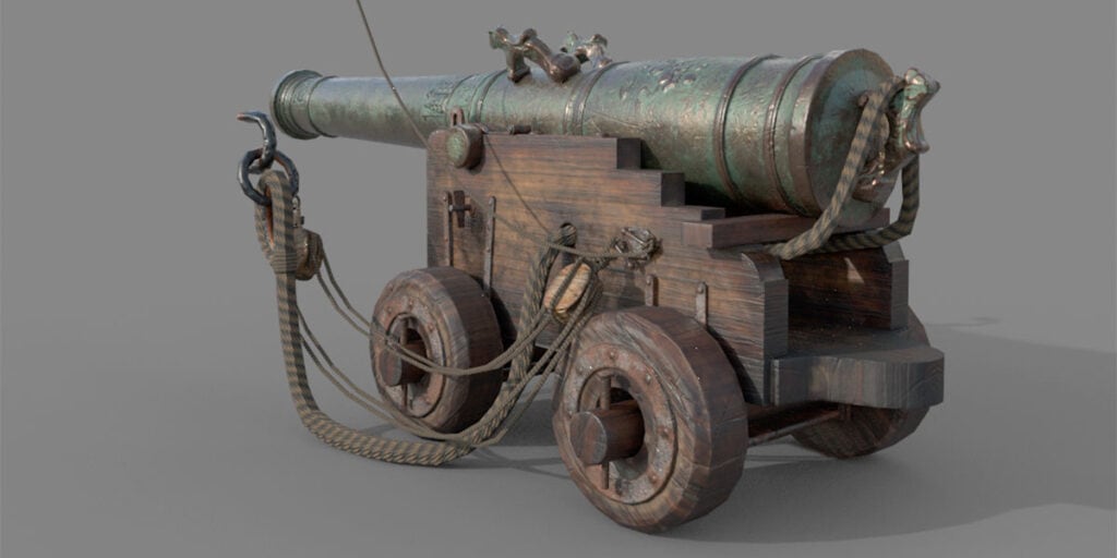 Ship Cannon Feature Image Student Work | AIE