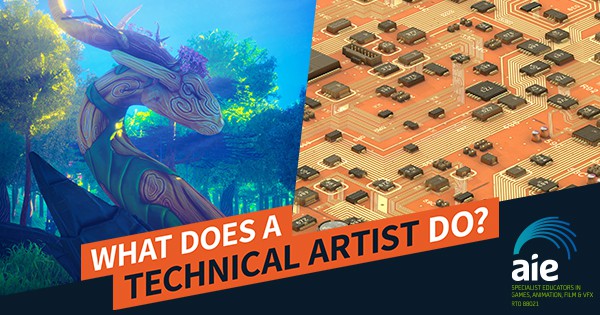 AIE Livestream | What does a Technical Artist do? Hear from AIE Alumni working in Animation and Games | Feature Image
