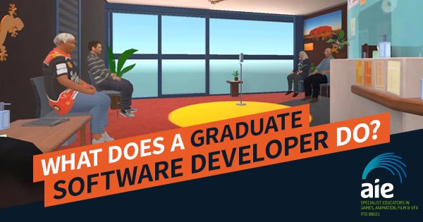 AIE Livestream | What does a Graduate Software Developer do? Hear from AIE Alumni working in Virtual and Mixed Reality Simulation | Feature Image
