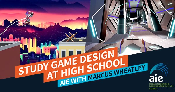 AIE Livestream | Study Game Design in High School | Feature Image