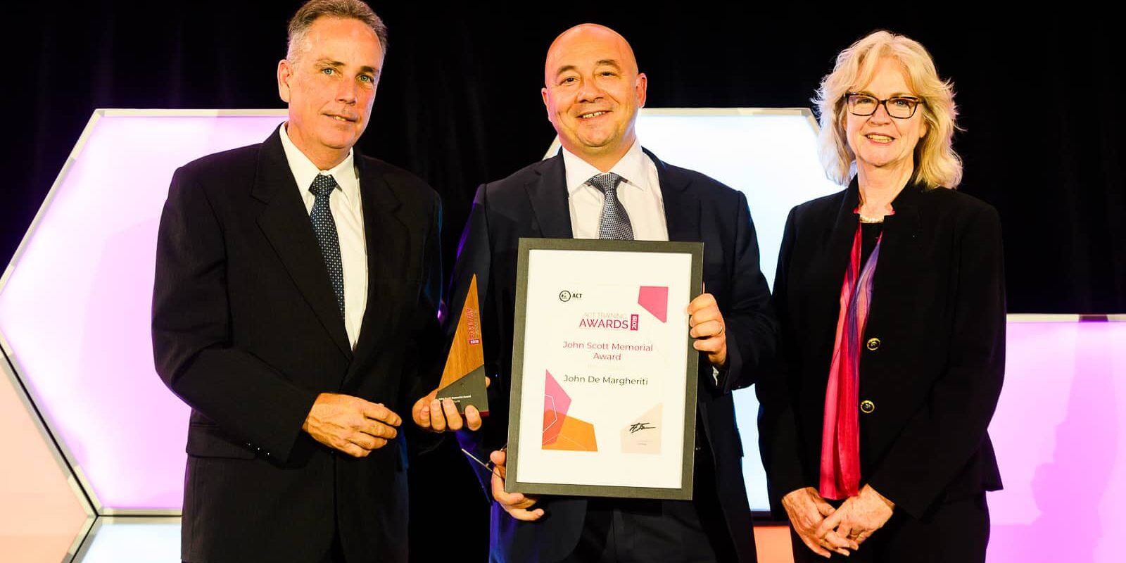 John De Margheriti wins ACT Training Award